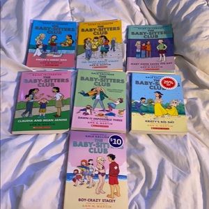 7 Books from the babysitters club series